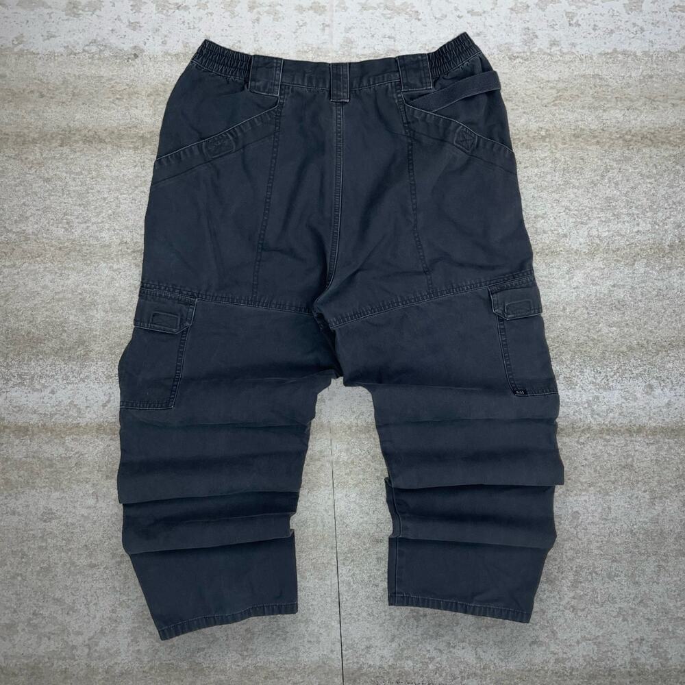 Vintage 90s 5.11 Tactical Pants 36x30 Baggy Fit Navy Blue Cargos Double Knees